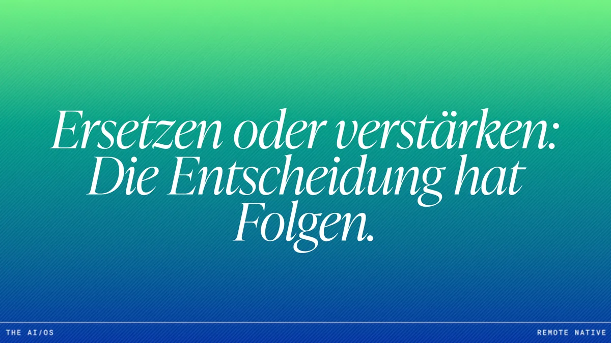 Automatisierung vs. Augmentierung: Wann KI Aufgaben ersetzen und wann sie Menschen unterstützen sollte