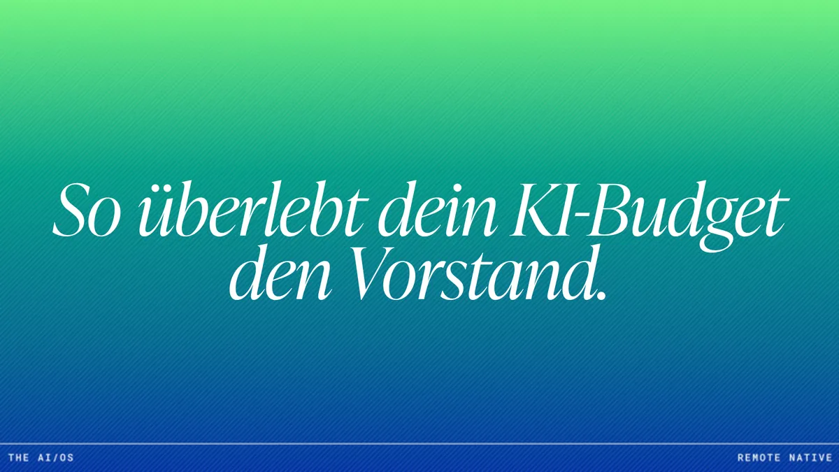 Wie Sie einen KI-Business-Case bauen, der die Geschäftsführung überlebt