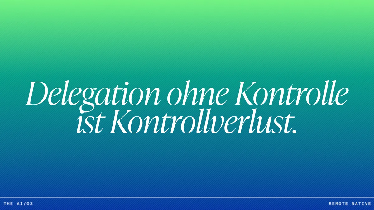 KI-Delegation und Review: Die Management-Ebene, die die meisten Unternehmen überspringen