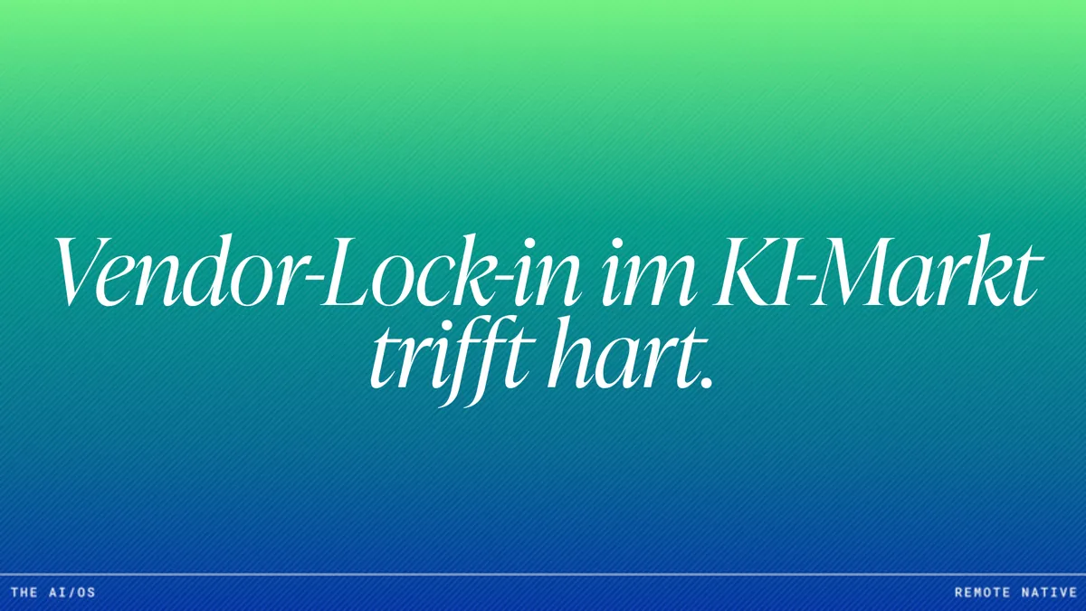 KI-Vendor-Auswahl: Plattformen, Modelle und Partner evaluieren ohne Lock-in