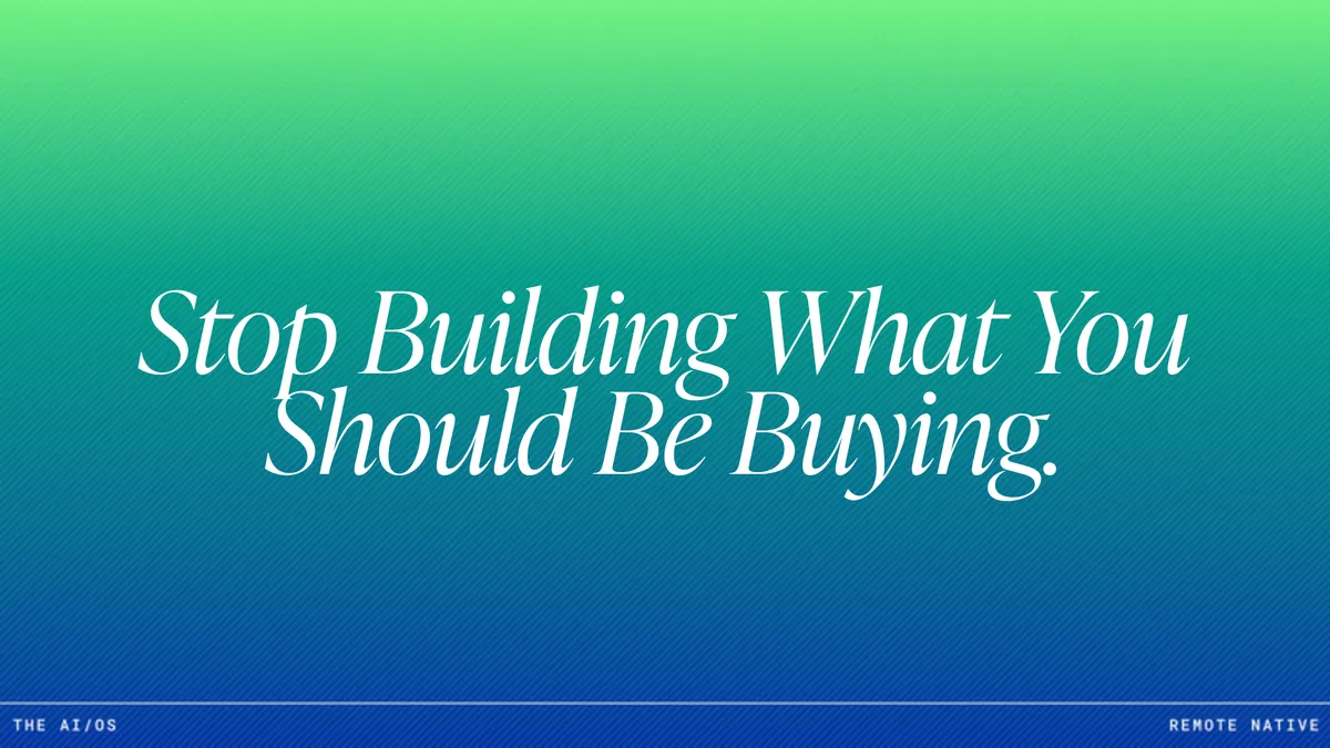 Build vs. Buy for Enterprise AI: When Custom Models Lose to Workflow Integration