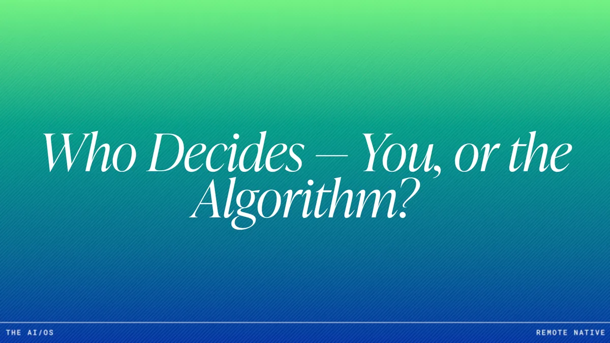 AI Decision Architecture: Who Decides What — Human, Machine, or Both