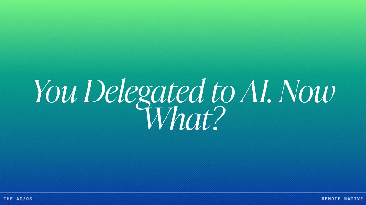 AI Delegation and Review: The Management Layer Most Companies Skip