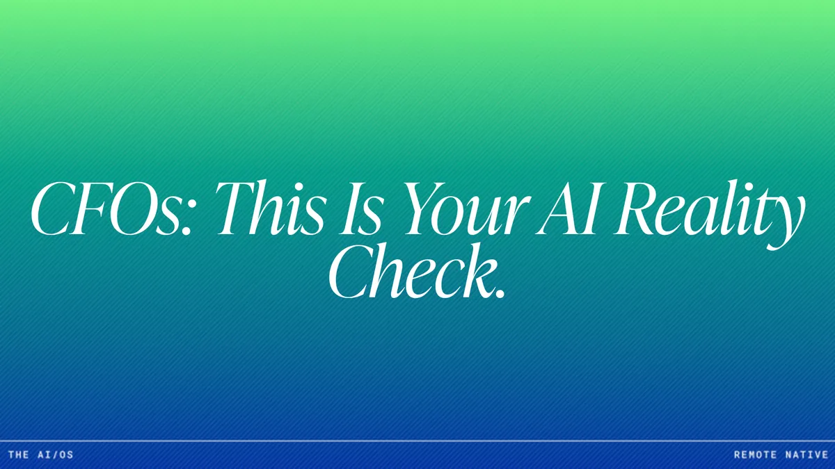 The AI Readiness Checklist Every CFO Should Run Before Signing Off