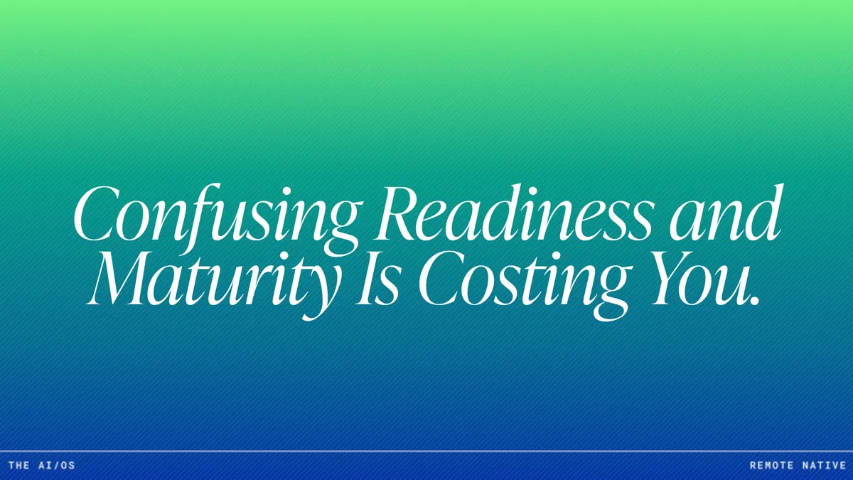 AI Readiness vs. AI Maturity: Why the Distinction Matters for Your First Initiative