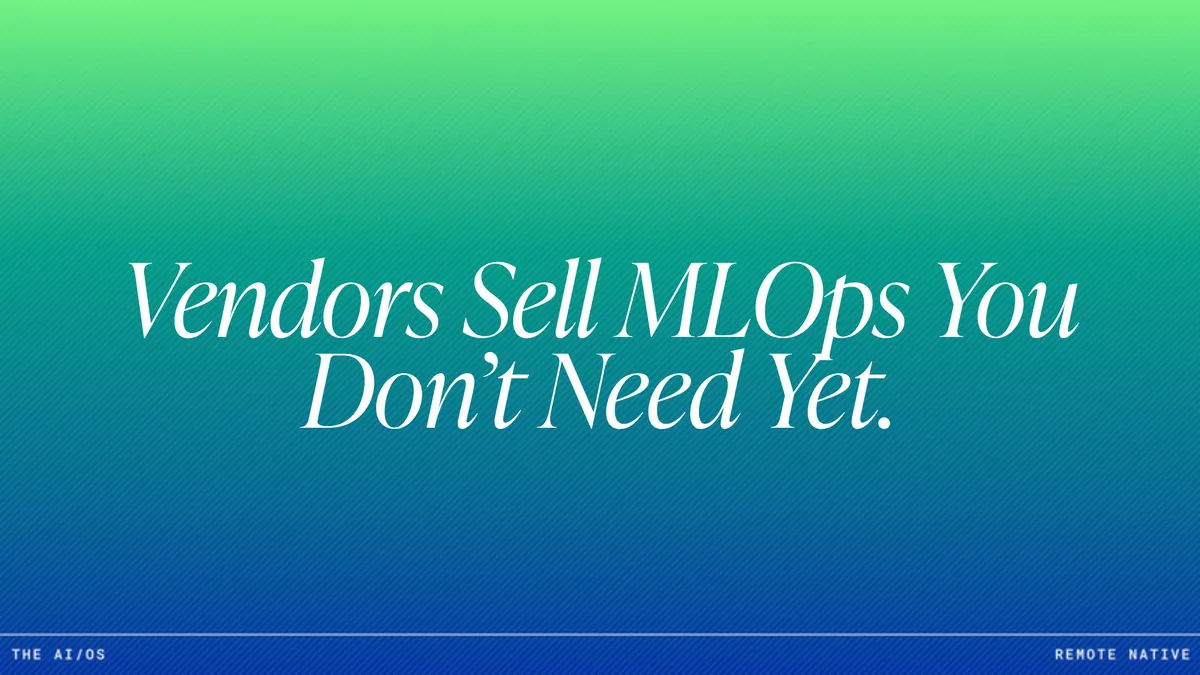 MLOps for Mittelstand: What You Actually Need vs. What Vendors Sell You