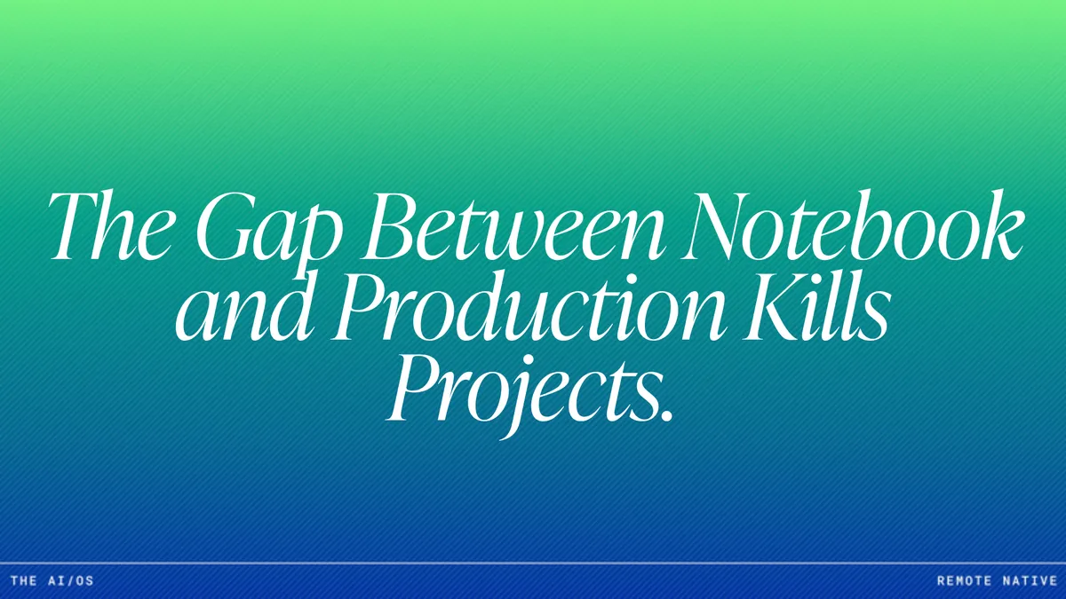 From Notebook to Production API: Containerised Model Serving