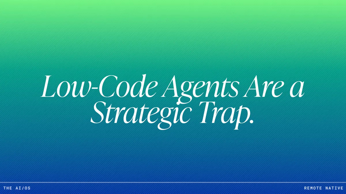 No-Code vs. Pro-Code AI Agents: The Architecture Decision That Determines Your AI ROI